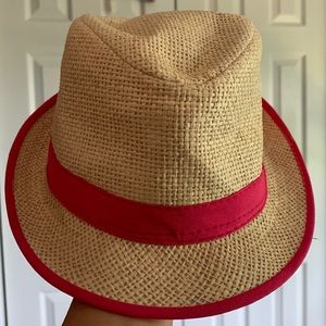 Little kids Fidera hat, pink and woven